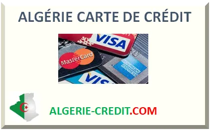 ALGÉRIE CARTE DE CRÉDIT